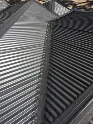 Aerial view of tile roof gutter guard installation Greater Sydney